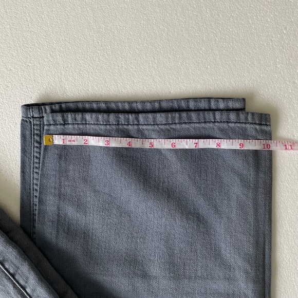 #41 SANDRINE ROSE by Free People French Worker Wide Leg Size 31 Light Wash Jeans - Picture 14 of 14